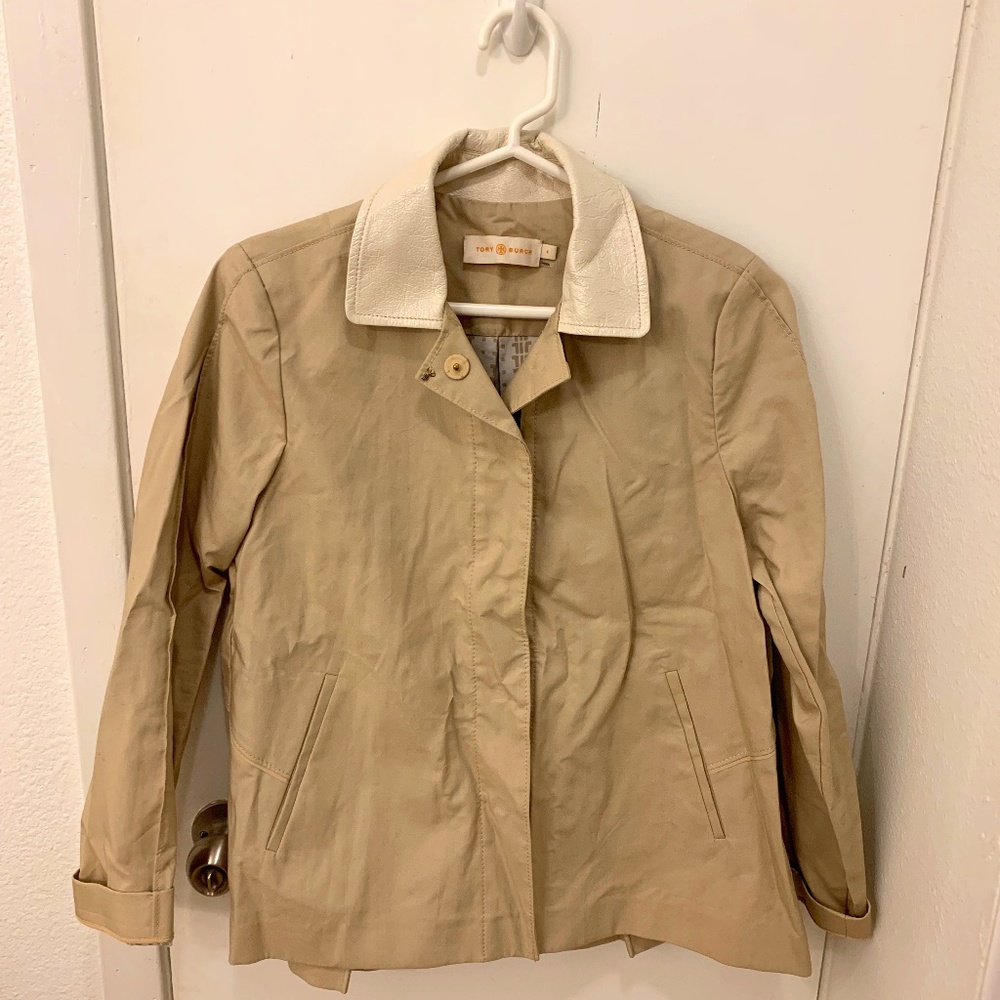 Tory Burch Leather Collar Jacket size 4